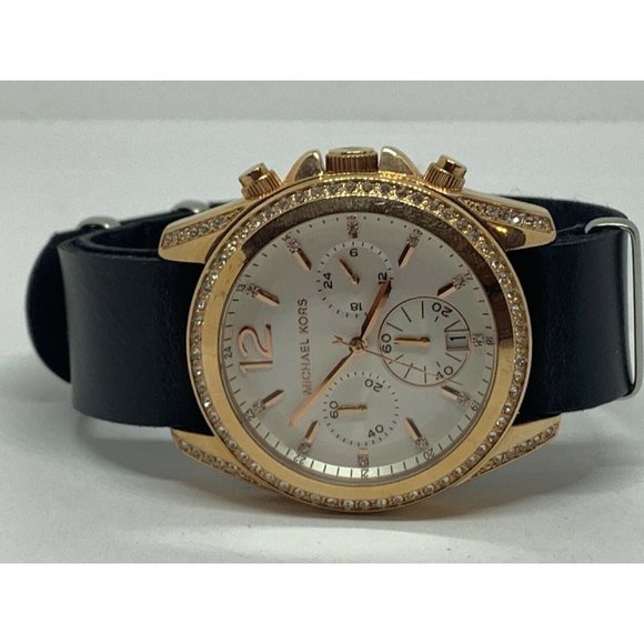 Michael Kors MK5836 Women\'s Black Leather Analog W main image 7